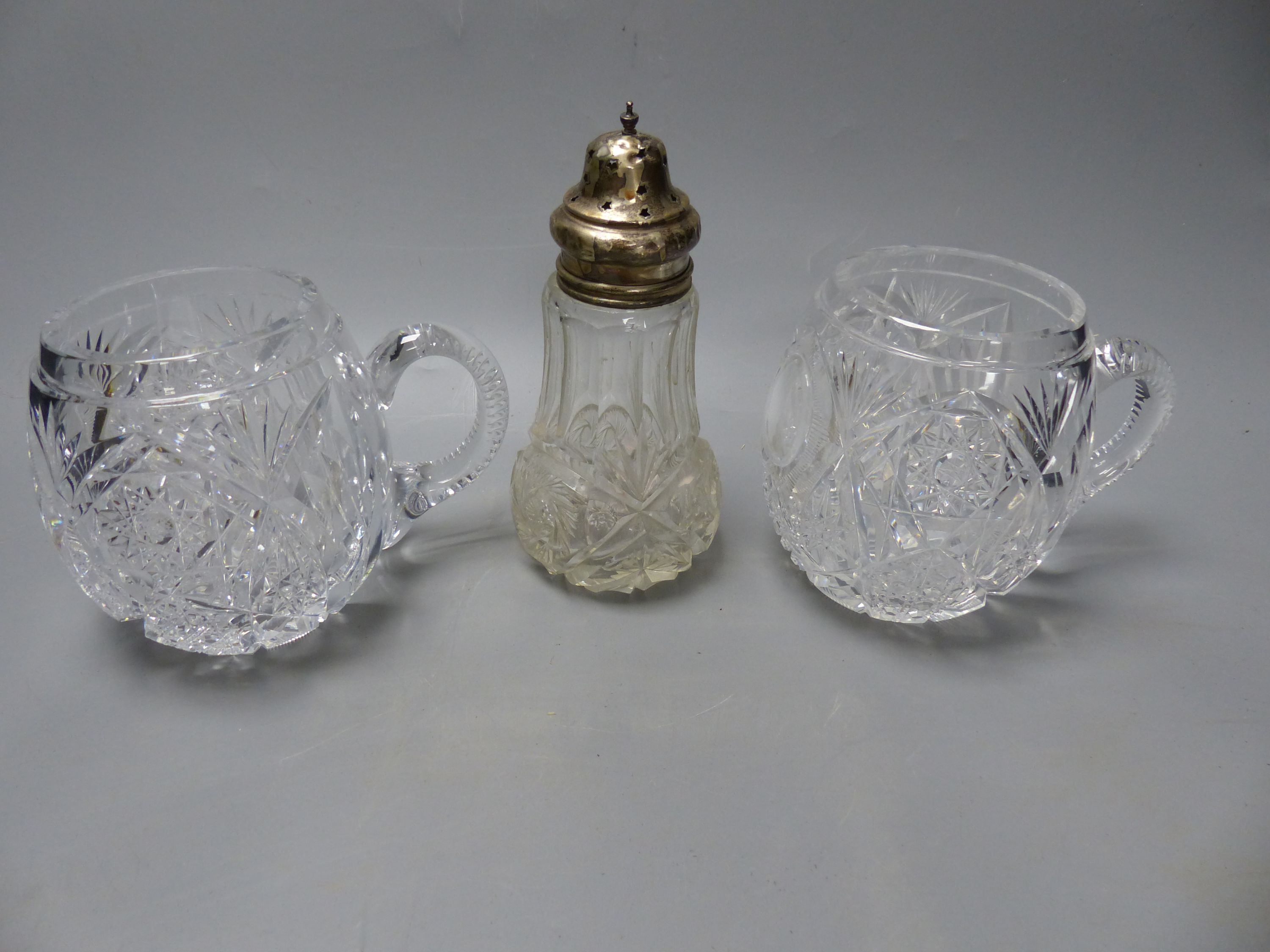 Assorted collectables to include plated and copper wares and cut glass, tallest 29cm